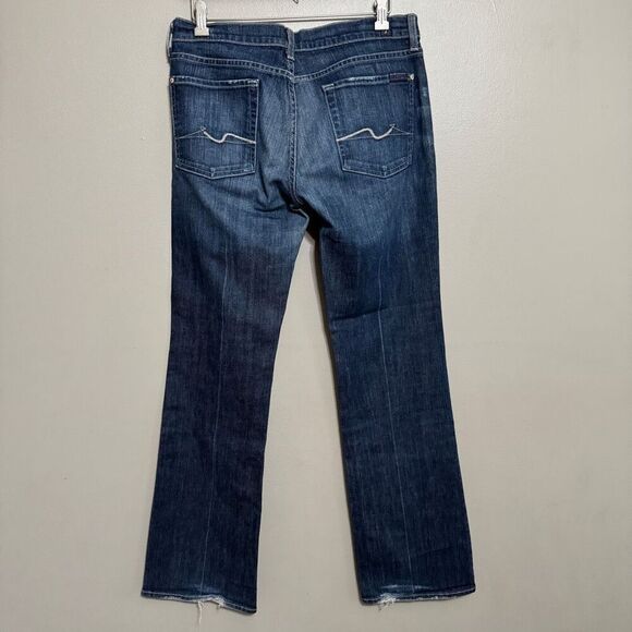 7 for all mankind boot cut dark wash jeans size 31 - Picture 2 of 8